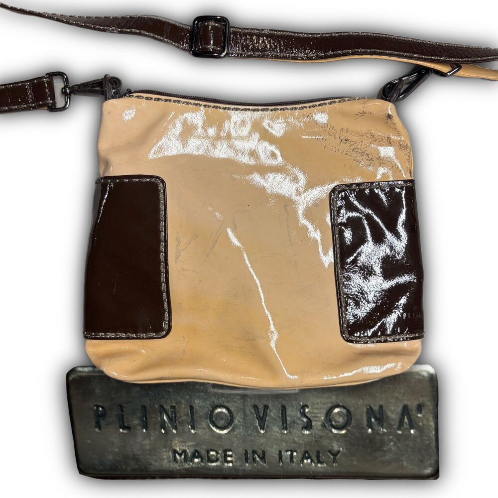 Plinio Visona Italian Leather Crossbody